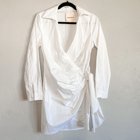 NWT Revolve superdown sophie draped mini dress - Picture 2 of 10